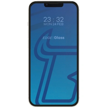 Etui z pierścieniem magnetycznym + szkło hartowane Bizon MatteO Pack do iPhone 14 / 13, przydymione-czarne