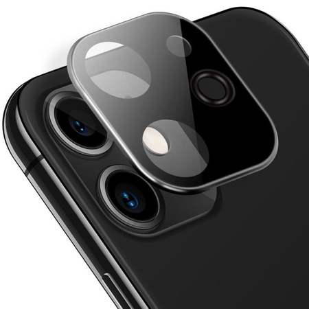 Szkło na aparat Bizon Glass Silk Lens dla iPhone 12 Mini, 2 sztuki