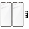 2x Szkło + szybka na aparat Bizon Edge Pack do Galaxy A03s