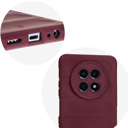 Pancerne etui Bizon Case Tur do Realme 12 / 12x, burgundowe