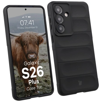 Pancerne etui Bizon Case Tur do Galaxy S26 Plus, czarne