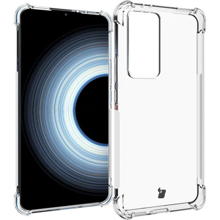 Etui + 2x szkło + obiektyw Bizon Case Clear Pack do Xiaomi 12T, przezroczyste