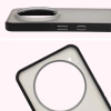 Etui Bizon Case Angelo do Nothing Phone (3a) Pro, półprzezroczyste z czarną ramką