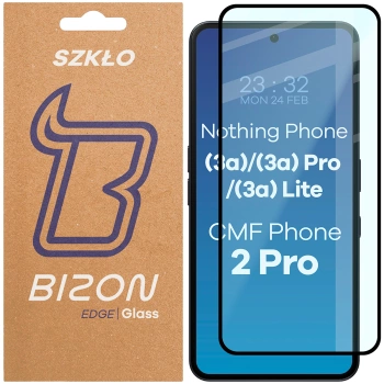 Szkło hartowane Bizon Glass Edge 2 do Nothing Phone (3a) / (3a) Pro / (3a) Lite / CMF Phone 2 Pro