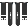 Silikonowy pasek Bizon Strap Watch Silicone G do Galaxy Watch 8 40 mm / 44 mm / 8 Classic 46 mm, czarny