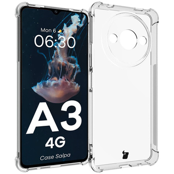 Etui Bizon Case Salpa do Xiaomi Redmi A3 4G,  przezroczyste