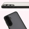 Etui Bizon Case Angelo do Galaxy S24 FE, półprzezroczyste z czarną ramką