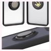Etui z uchwytem na palec Bizon Case Hybrid Ring do Motorola Edge 60 Pro, przydymione z czarną ramką