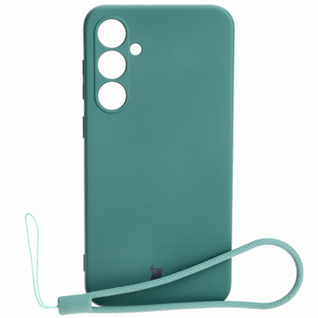 Etui Bizon Case Silicone do Galaxy S23 FE, ciemnozielone