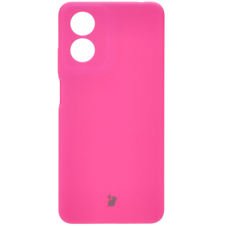 Silikonowe etui Bizon Soft Case do Motorola Moto G04, neonowo-różowe