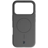 Silikonowe etui z pierścieniem magnetycznym Bizon Soft Case Magnetic do iPhone 17 Pro, grafitowe
