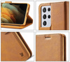 Etui Bizon Case Wallet do Galaxy S21 Ultra, jasnobrązowe