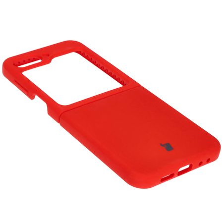 Silikonowe etui Bizon Soft Case do Galaxy Z Flip7 FE / Z Flip6, czerwone