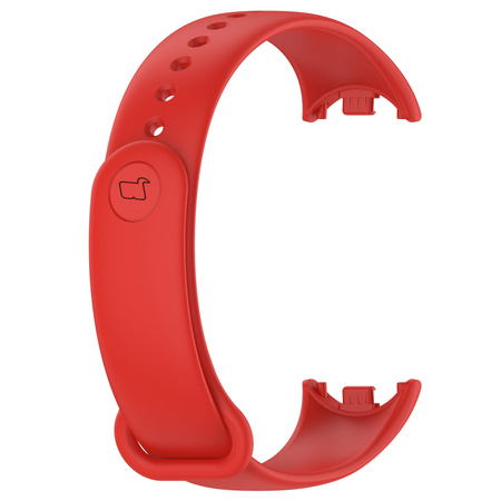Pasek Bizon Strap Watch Dots do Xiaomi Mi Smart Band 8, czerwony