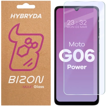 Elastyczne szkło hybrydowe Bizon Glass Mule do Motorola Moto G06 Power