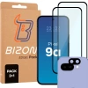 2x Szkło + szybka na aparat Bizon Edge 2 Pack do Pixel 9a