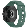 Silikonowy pasek Bizon Strap Watch Silicone G do Galaxy Watch Ultra 2 / 1, ciemnozielony