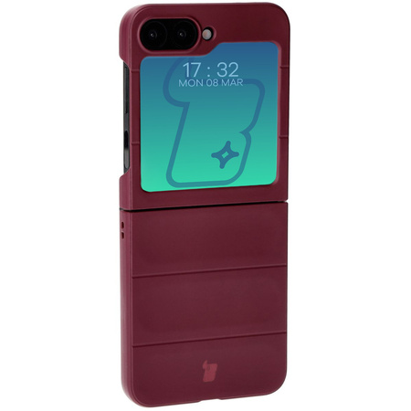 Pancerne etui Bizon Case Tur do Galaxy Z Flip6, ciemnofioletowe