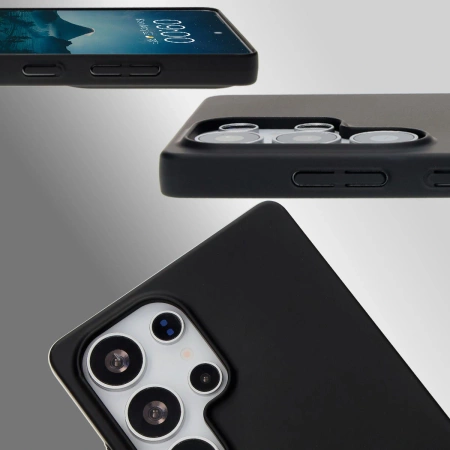 Etui Bizon Case Łupka do Galaxy S25 Ultra, czarne