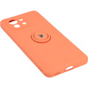 Etui Bizon Case Silicone Ring do Xiaomi Mi 11, pomarańczowe