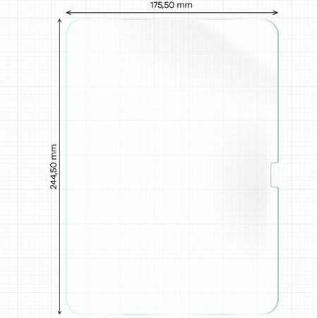Folia imitująca papier Bizon Film Tab Papirus Duo do  iPad 11 / 10 gen. 2025 / 2022, 2 sztuki