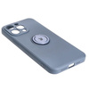 Etui Bizon Case Silicone Ring Sq do iPhone 15 Pro Max, szare