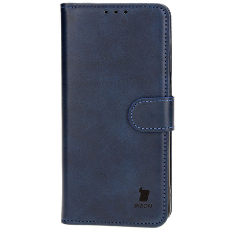 Etui z klapką Bizon Case Pocket do Galaxy S25 Plus / S24 Plus, granatowe