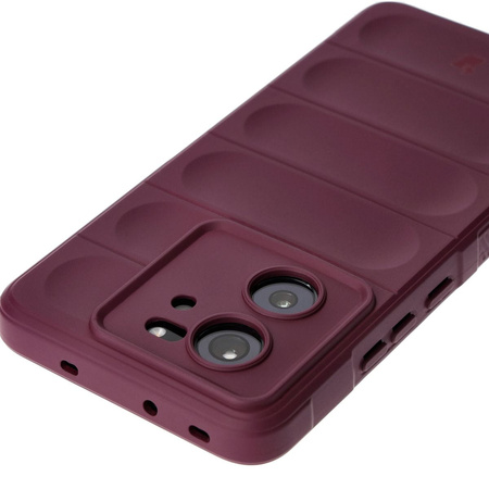 Pancerne etui Bizon Case Tur do Xiaomi 13T Pro / 13T, burgundowe