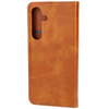 Etui z klapką Bizon Case Pocket Pro do Galaxy S24, brązowe