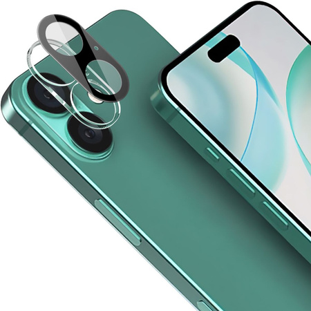 Etui + 2x szkło hartowane + szkiełko na obiektyw Bizon Case Clear Pack do iPhone 16