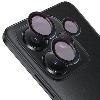 Szkło na aparat Bizon Glass Snap Lens do Xiaomi Redmi Note 14 5G, 1 zestaw, czarna ramka