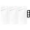 3x Szkło hartowane + szybka na aparat Bizon Glass Clear Pack do Galaxy S22