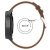 Pasek skórzany do smartwatcha, Bizon Strap Watch Casual, Quick Release 22 mm, jasnobrązowy