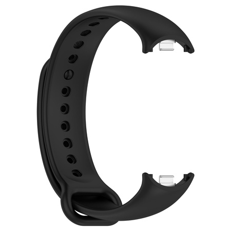 Silikonowy pasek Bizon Strap Watch Silicone do Xiaomi Smart Band 9 / 9 NFC / 8, czarny