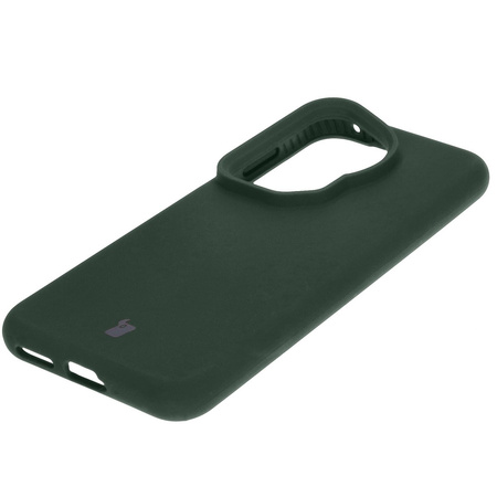 Silikonowe etui Bizon Soft Case do Huawei Pura 70 Ultra, ciemnozielone