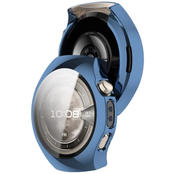Etui z osłoną ekranu Bizon Case Watch Felipe do Huawei Watch 5 46mm, niebieskie