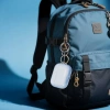 Elastyczne etui z karabińczykiem Bizon Case Headphone Clear do AirPods Pro 3, przeźroczysto-niebieskie