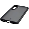 Etui Bizon Case Angelo do Galaxy S25 FE, przydymione z czarną ramką