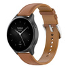 Pasek skórzany do smartwatcha, Bizon Strap Watch Casual, Quick Release 22 mm, jasnobrązowy