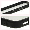 Etui Bizon Case Angelo do Galaxy S25 , półprzezroczyste z czarną ramką