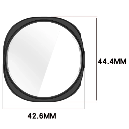 Etui z osłoną ekranu Bizon Case Watch Felipe do Galaxy Watch 8 40 mm, czarne