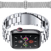 Pasek ze stali nierdzewnej Bizon Strap Watch Aura do Apple Watch 49/46/45/44/42 mm, srebrny