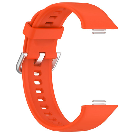 Pasek Bizon Strap Watch Silicone Pro do Huawei Watch Fit 3, pomarańczowy