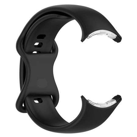 Silikonowy pasek Bizon Strap Watch Silicone S do Google Pixel Watch 3 (45mm), czarny