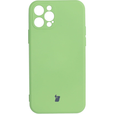 Etui Bizon Case Silicone do iPhone 12 Pro, jasnozielone