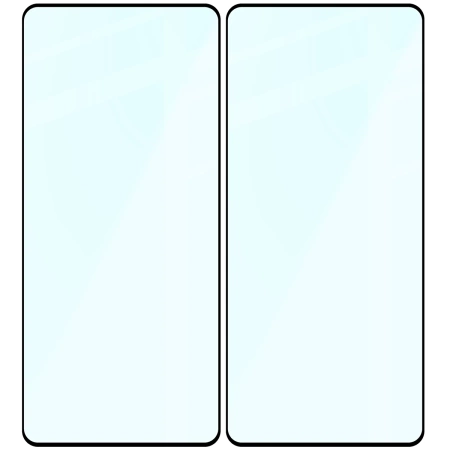 Szkło hartowane Bizon Glass Edge Duo do Xiaomi POCO F5, czarna ramka, 2 sztuki