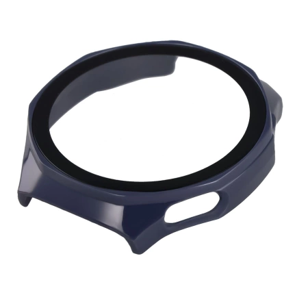 Etui ze szkłem do zegarka Bizon Case+Glass Watch do Huawei Watch GT6 Pro 46 mm, niebieskie