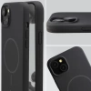 Silikonowe etui z pierścieniem magnetycznym Bizon Soft Case Magnetic do iPhone 15 Plus/14 Plus, czarne