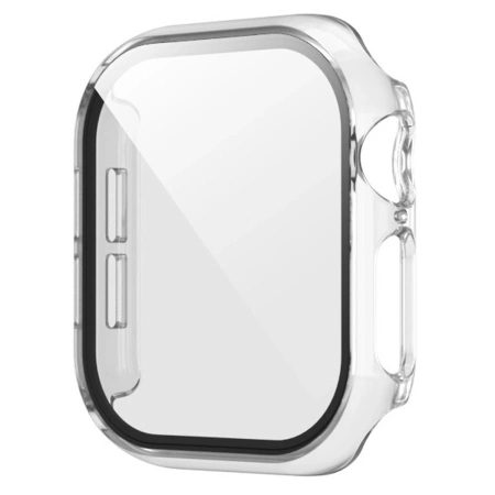 Etui ze szkłem do zegarka Bizon Case+Glass Watch do Apple Watch SE 3 / SE 2 / SE / 6 / 5 / 4 (40 mm), przezroczyste