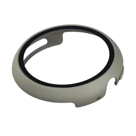 Etui ze szkłem do zegarka Bizon Case+Glass Watch do Google Pixel Watch 4 45 mm, matowe szare